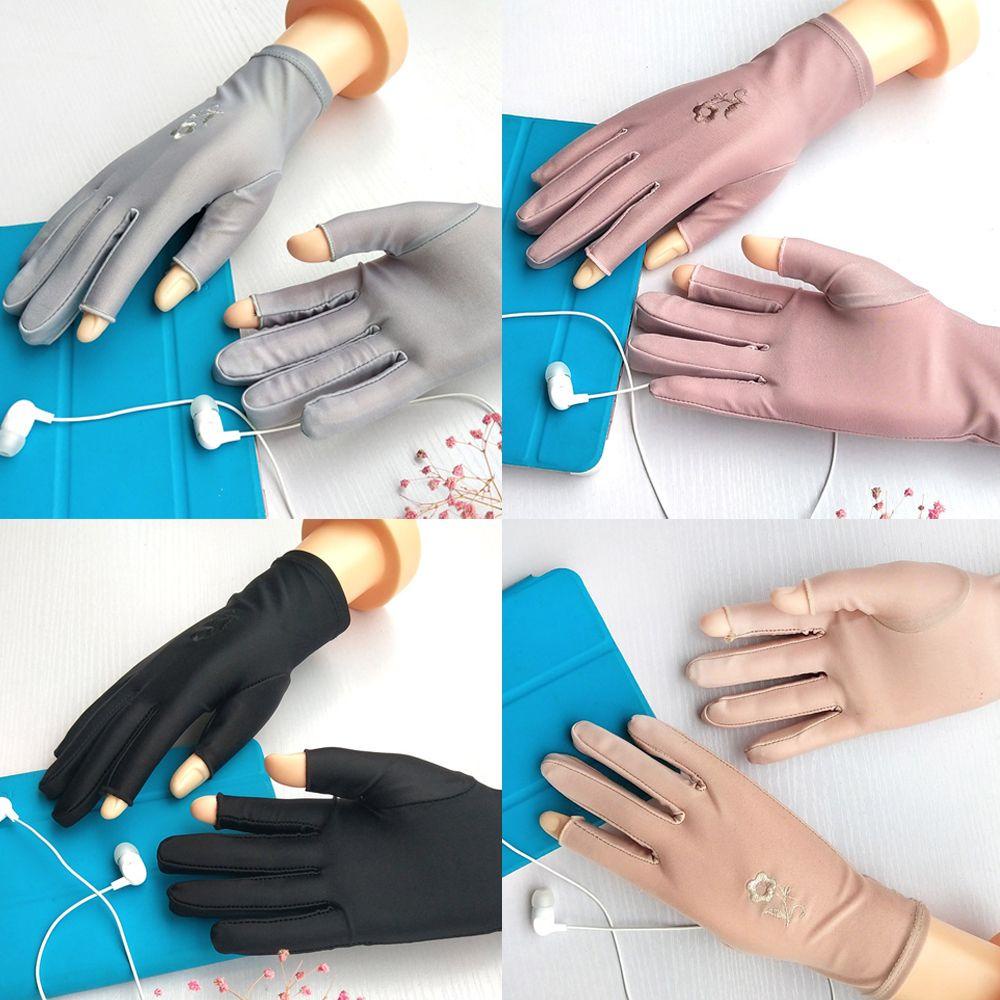 Găng Tay Lái Xe Hở Ngón Chống Trượt Thoáng Khí MIHAN1