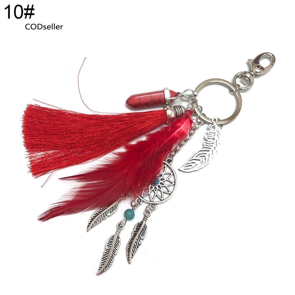 Móc khóa Dream Catcher lông vũ dễ thương