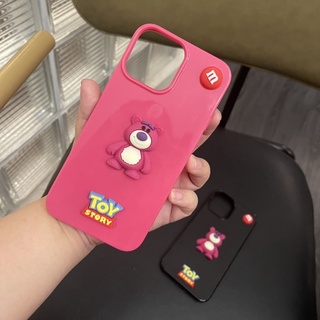 Ốp lưng gấu losto gắn sticker nổi 3d