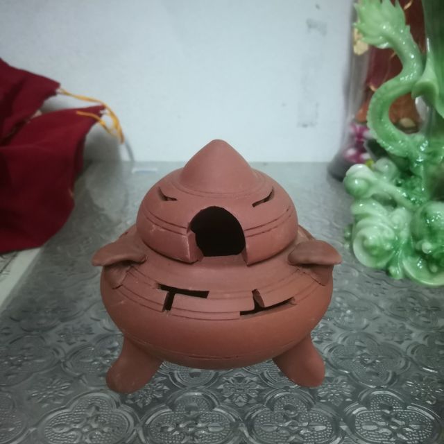 Lư xông trầm đất nung 10cm