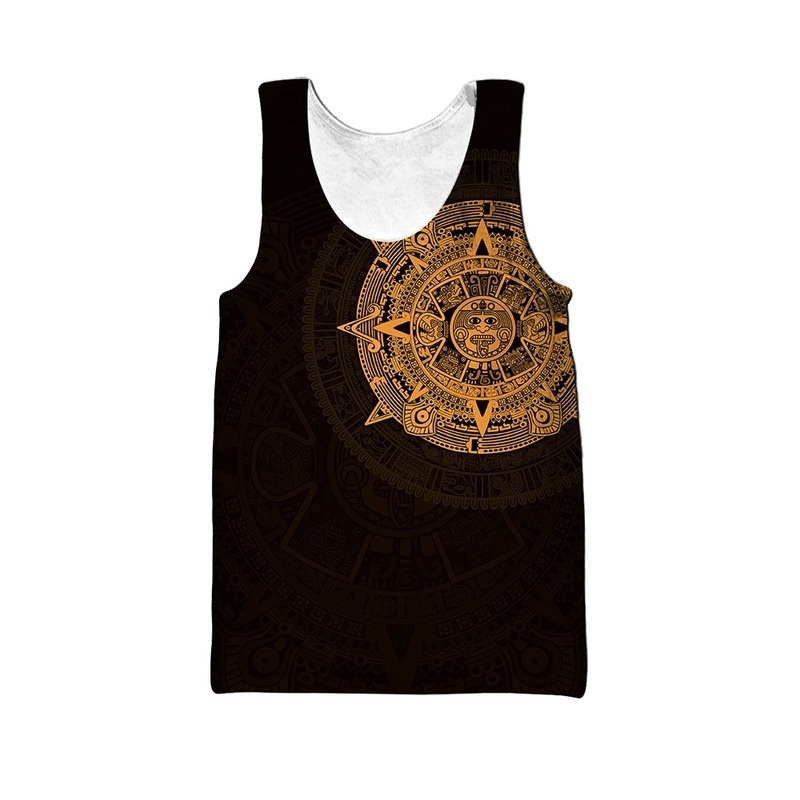 Áo Ba Lỗ In Hình Chiến Binh Aztec 3D Thời Trang