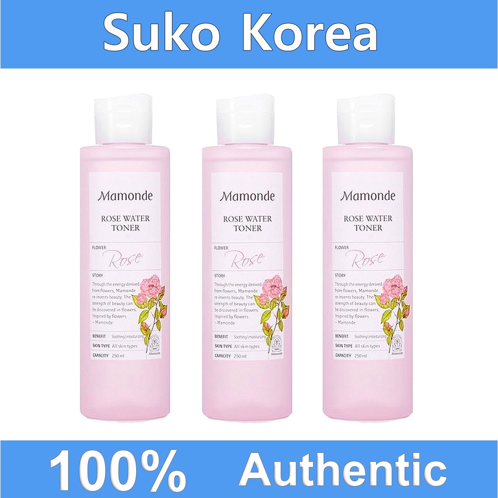 toner diếp cá mamonde, toner hoa hồng mamonde rose water toner 250ml