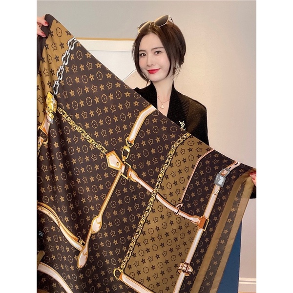 Khăn lụa choàng cổ cao cấp size 90x180cm