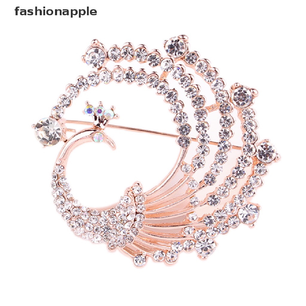 Ghim Cài Áo Hình Chim Công Đính Đá Đáng Yêu