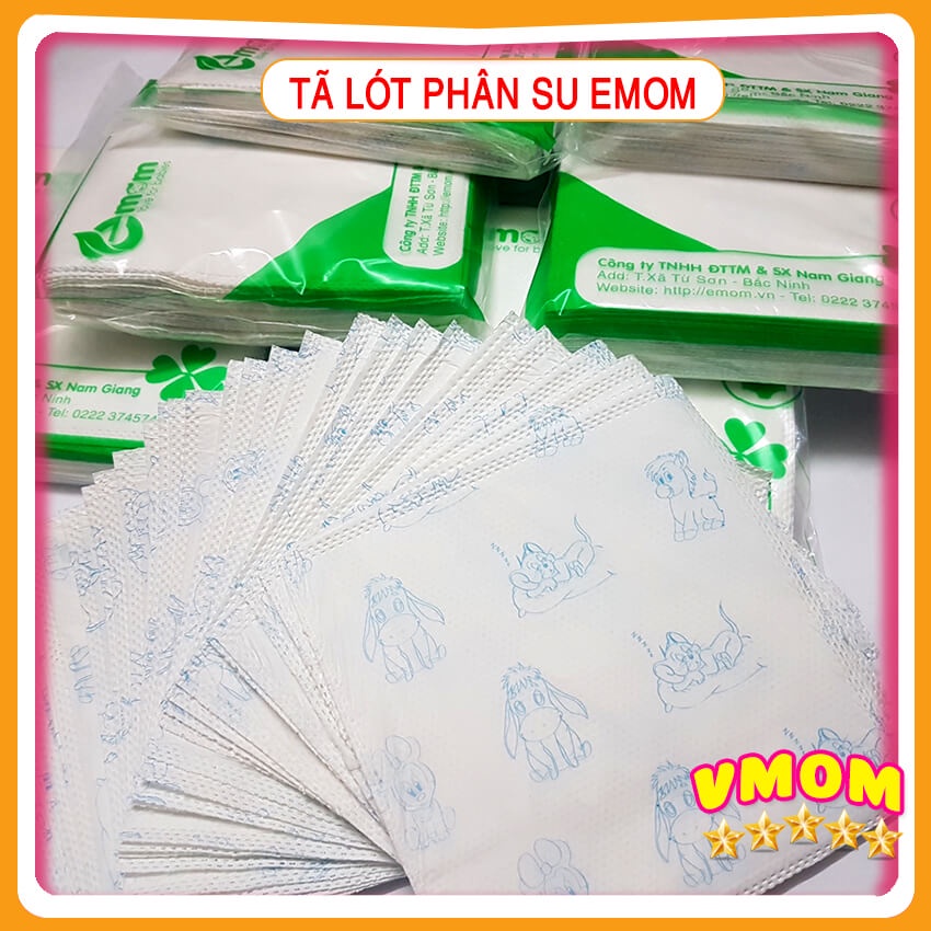 Tã Lót Sơ Sinh EMOM, Siêu Mềm Mại, Thấm Hút Tốt, Dễ Chịu Cho Em Bé