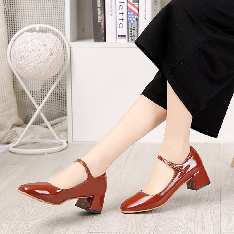 Giày cao gót IELGY mũi nhọn miệng nông đế dày kiểu dáng đơn giản thời trang cho nữ