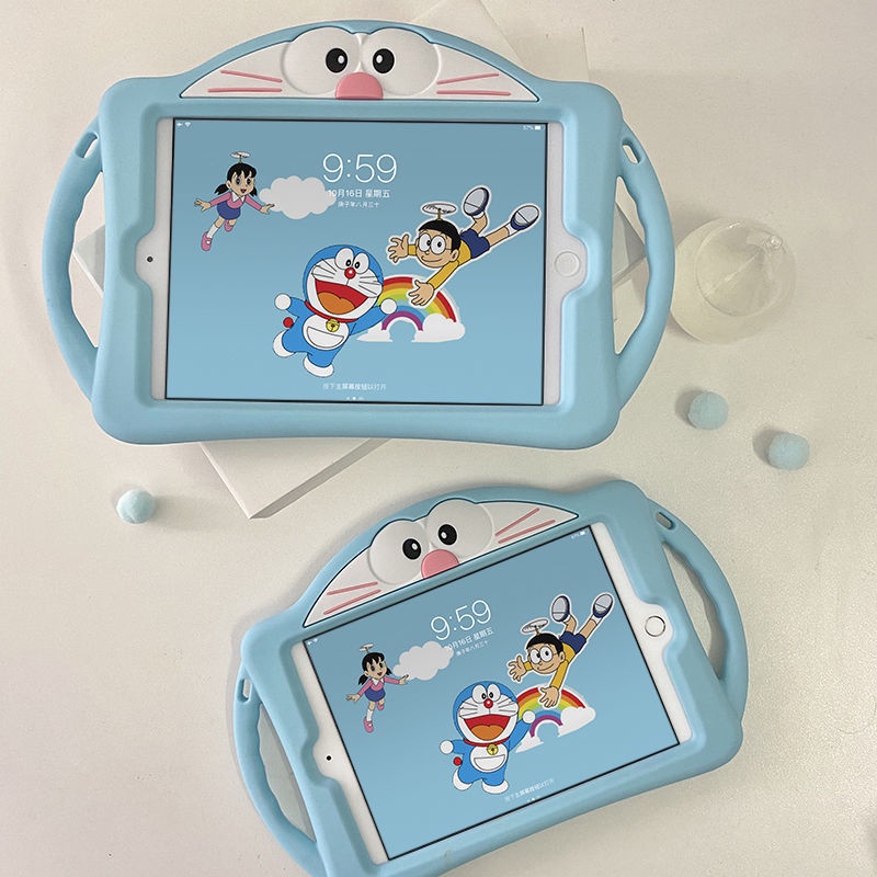 Ốp Điện Thoại Mềm Hình Doraemon Cho Iphone 7th 8th 9th Mini 6 Air 4 Air 5 Ipàd 9.7 2017 18 Air Air 2 Mini 1 2 3 4 5