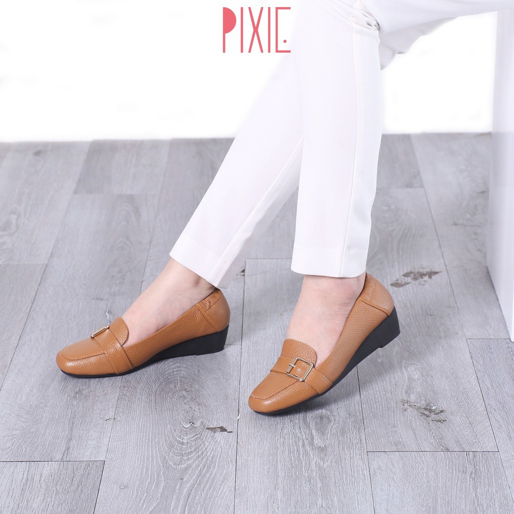 Giày Búp Bê Đế Xuồng Da Thật Gắn Khoá Pixie X596 | BigBuy360 - bigbuy360.vn