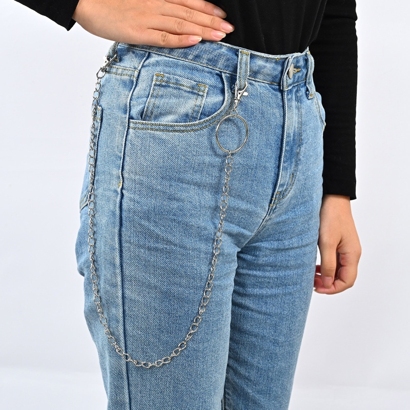 Youyo Set 6 Dây Xích Hợp Kim Đeo Quần Dài Phong Cách Punk Hiphop Đường Phố Dành Cho Nữ Sk
