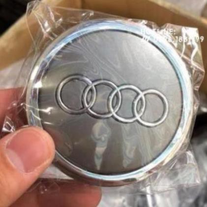 [Giảm giá]  Logo kim loại chụp mâm hãng xe Audi l