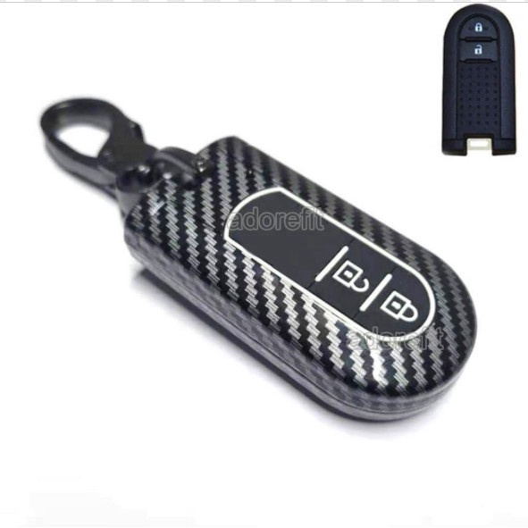 Ốp Chìa Khóa Carbon xe Toyota Rush, Toyota Wigo tặng ngay móc khóa
