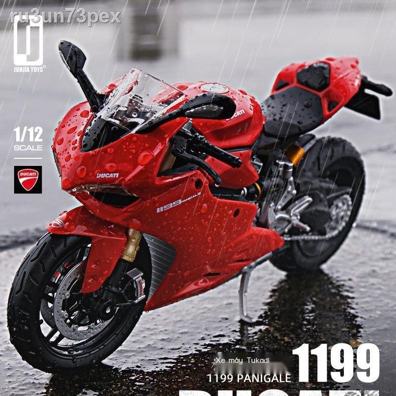 Đồ Sưu Tầm1:12 Ducati 1199 mô hình mô tô đồ chơi trẻ em mô phỏng xe thể thao hợp kim đầu máy xe lửa đồ trang trí mô hình