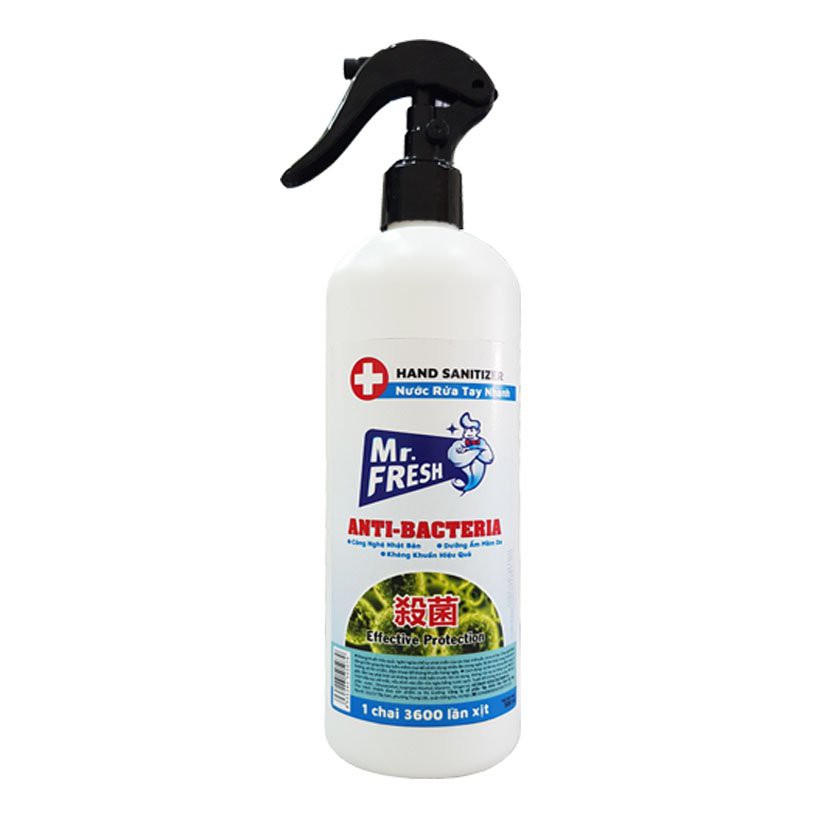 Xịt rửa tay nhanh kháng khuẩn, khử trùng Mr.Fresh 120ml-250ml-500ml