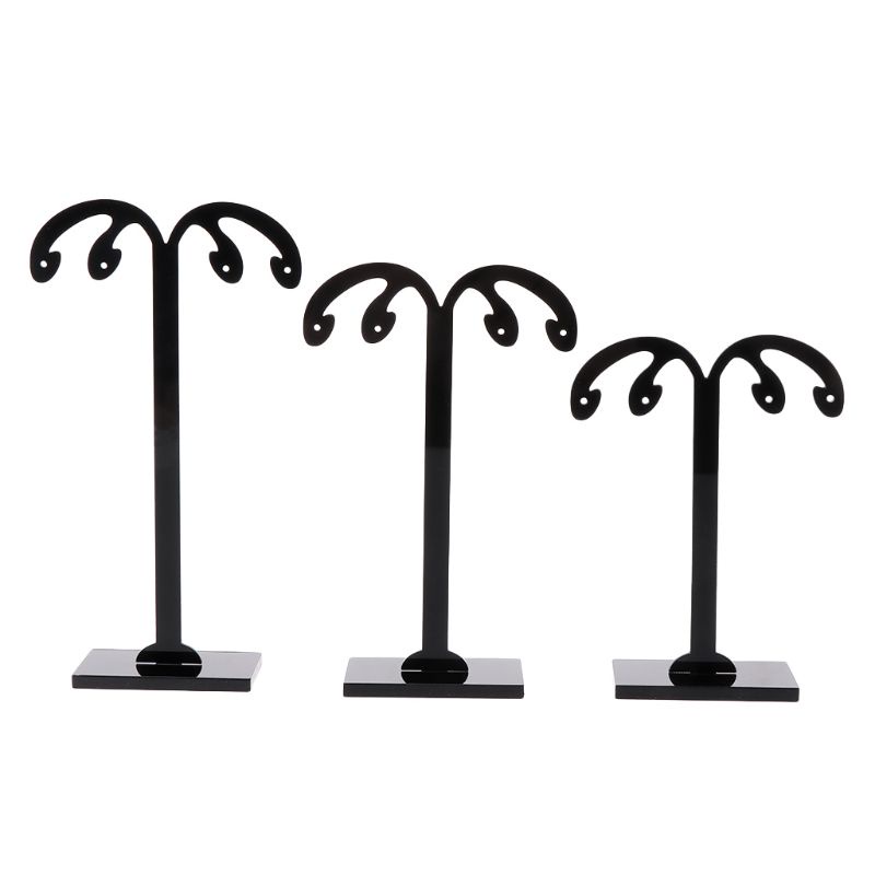 Set 3 Giá Đỡ Trưng Bày Bông Tai Chất Liệu Acrylic
