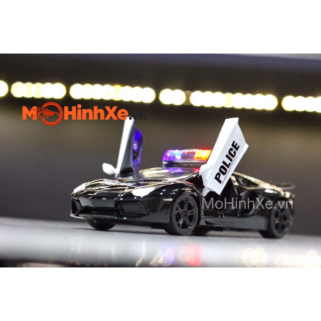 MÔ HÌNH XE LAMBORGHINI AVENTADOR LP700-4 POLICE 1:32 TY MODELS