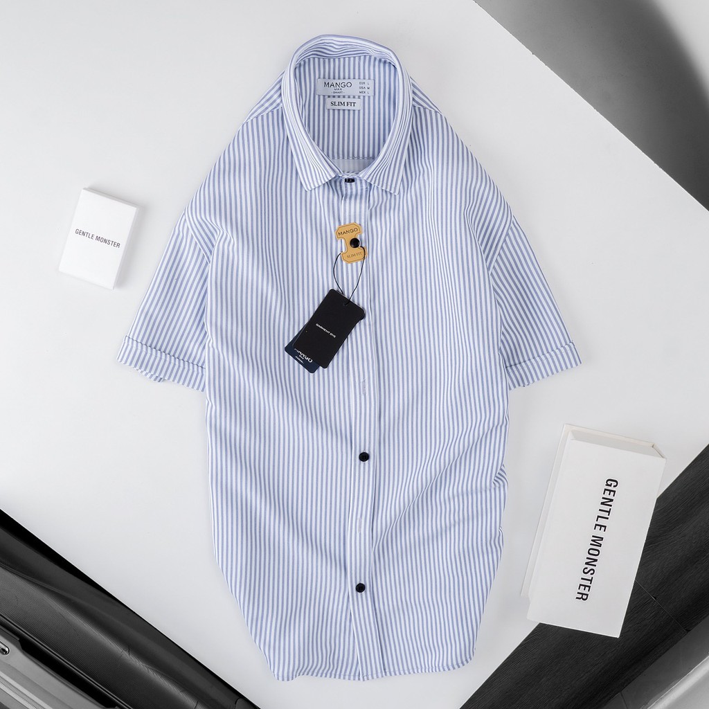 ÁO SƠ MI NAM SỌC COTTON CAO CẤP ĐẸP VNXK 2020