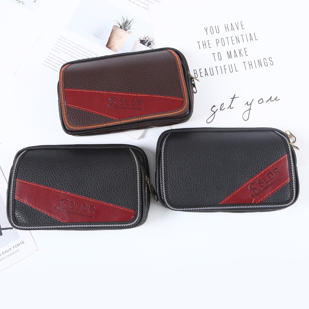 Túi Da Pu Đeo Hông Đựng Điện Thoại 7 Inch Đa Năng