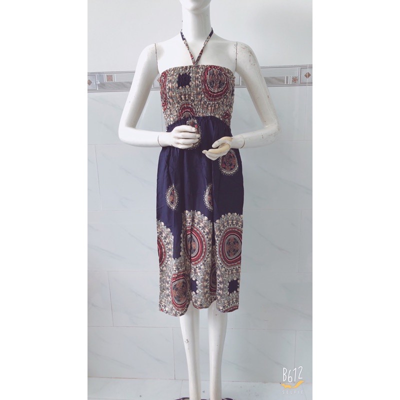 [chọn màu/45-60ký]Đầm maxi lanh ống 9 tấc | BigBuy360 - bigbuy360.vn