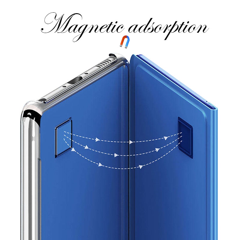 Ốp điện thoại nắp gương gập từ tính tắt màn hình thông minh cho Samsung Galaxy Note 20 Ultra