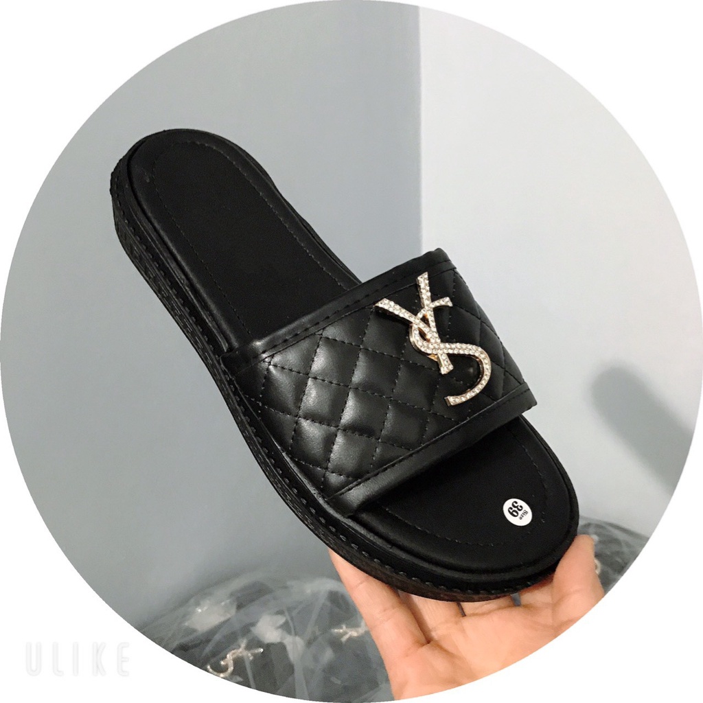 Dép bánh mì độn đế 3cm , dép nữ khóa ys nhẹ êm kèm ảnh thật 005