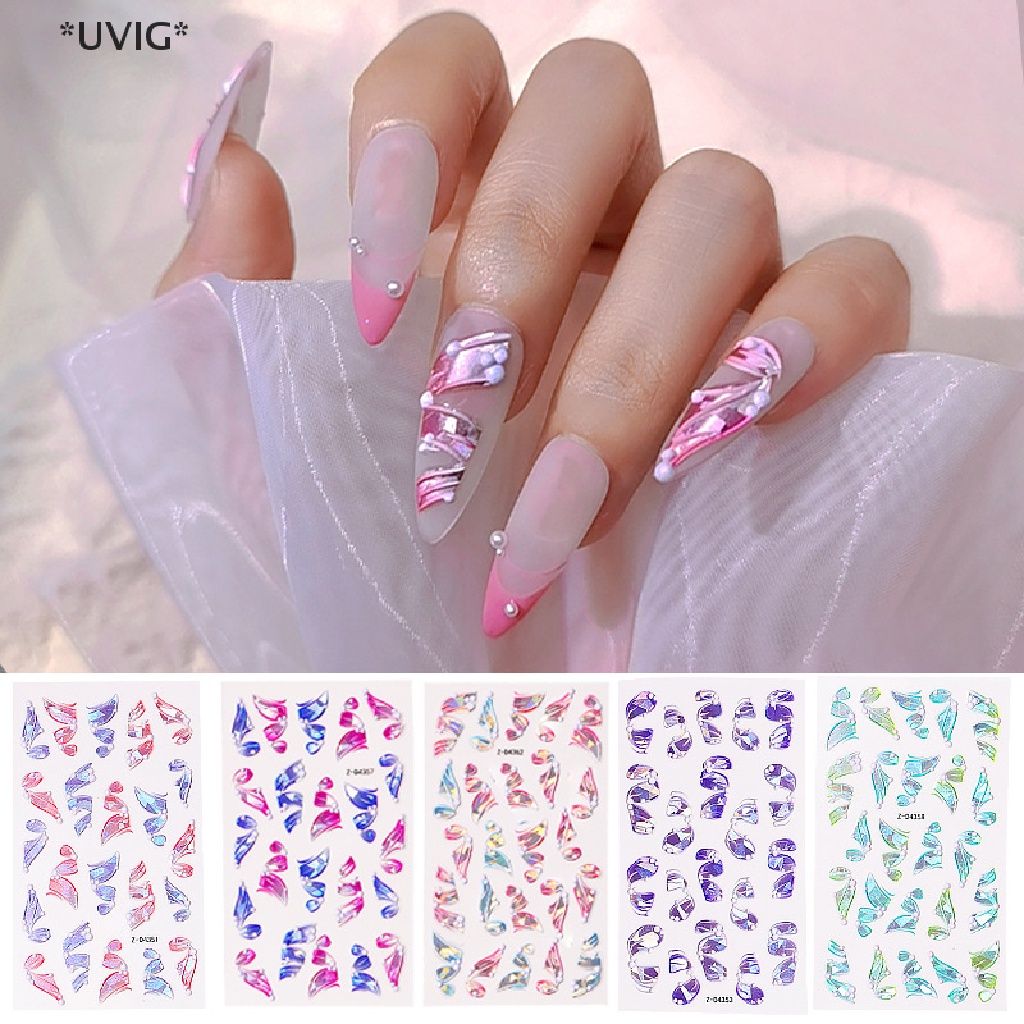 [[UVIG]] 5D Three-dimensional Ribbon Nail Stickers Nail Decals DIY Nail Art Decorations [Hot Sell]