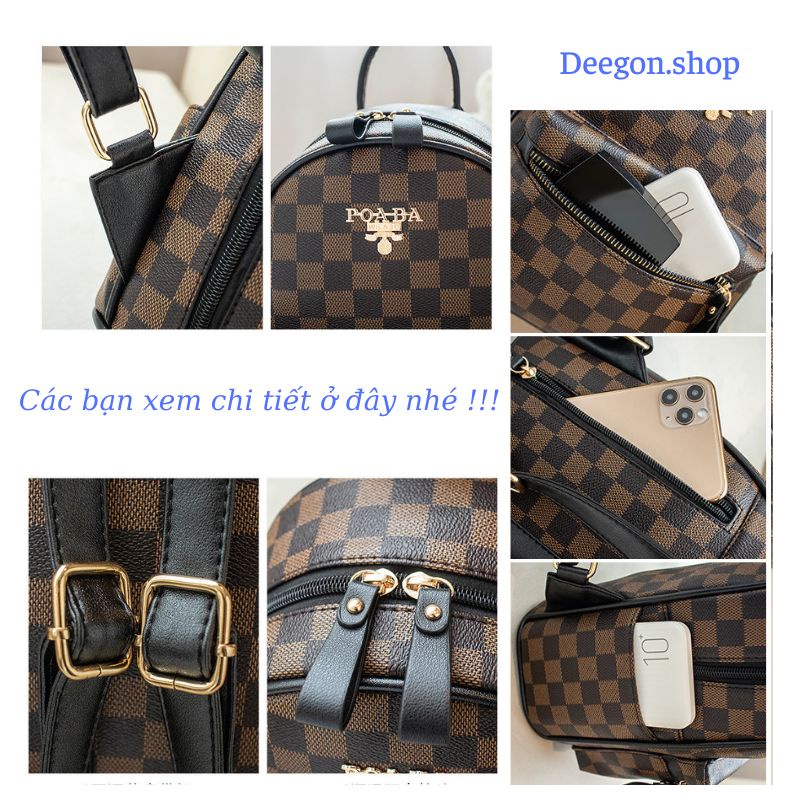 Balo da nữ mini dễ thương thời trang bằng dapu cao cấp phong cách hàn quốc đi chơi du lịch