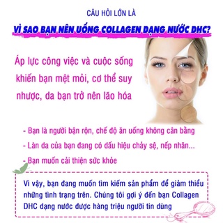 Nước collagen dhc nhật bản làm đẹp và trẻ hóa da bổ sung vitamin c hộp 10 - ảnh sản phẩm 4