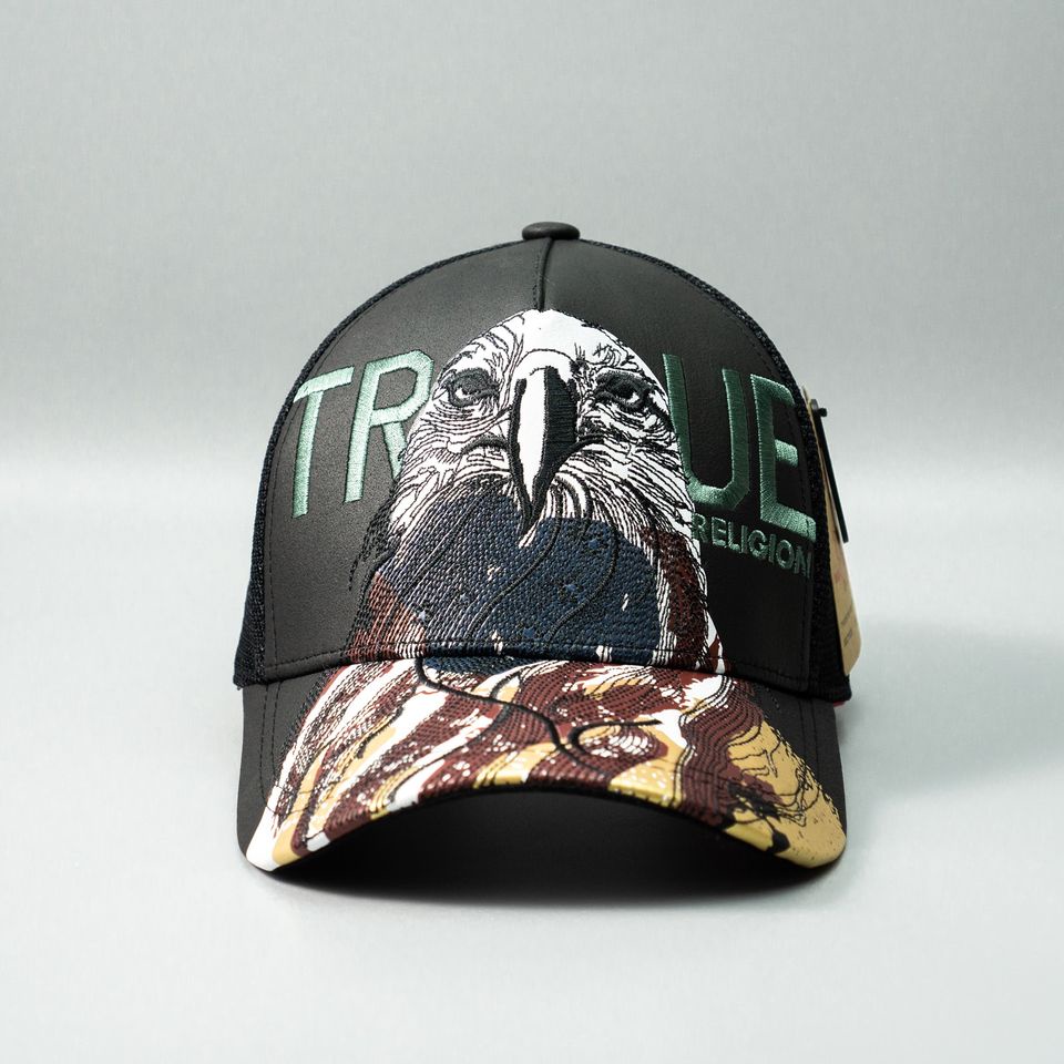 Nón Ông Địa TRUE RELIGION Thêu Đại Bàng