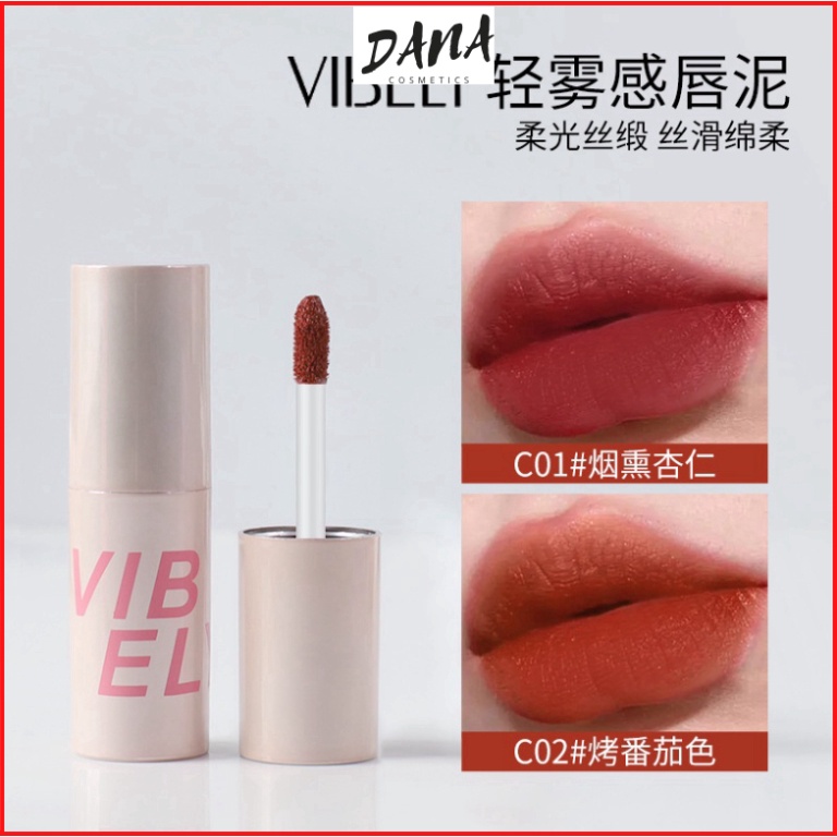 Son Kem Vibely Màu Lì Tông Tươi Tắn Trẻ Trung Cá Tính Nội Địa Trung DANA