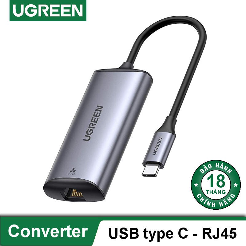 Cáp chuyển USB C sang LAN 2.5Gbps Cao cấp Ugreen 70446 Chính Hãng CM275