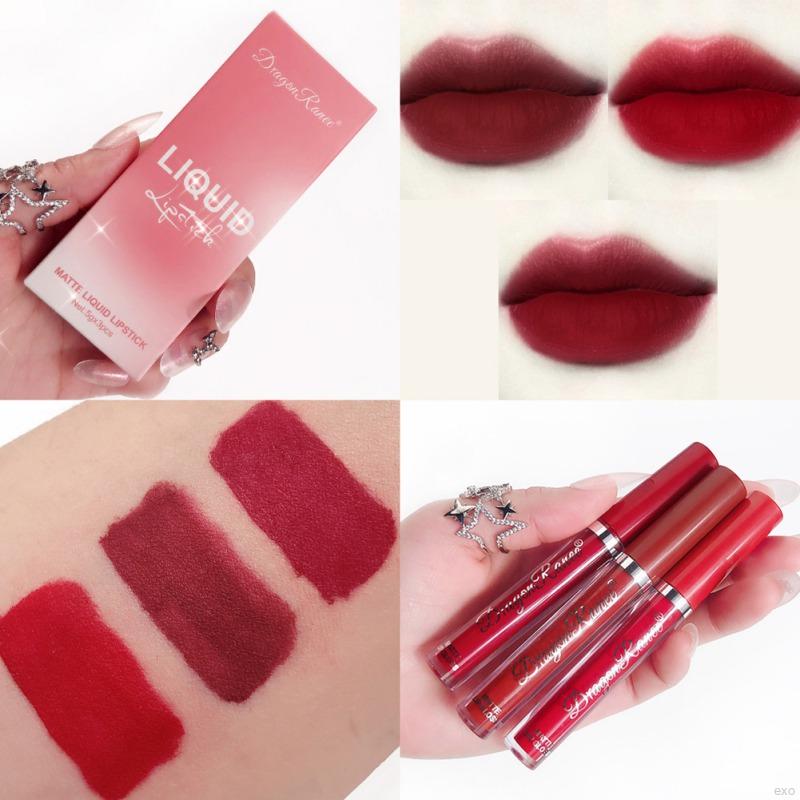 Set 3 Son Môi Chống Thấm Nước Và Lâu Trôi Dành Cho Nữ