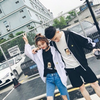 Áo khoác dù mặt cười nhí