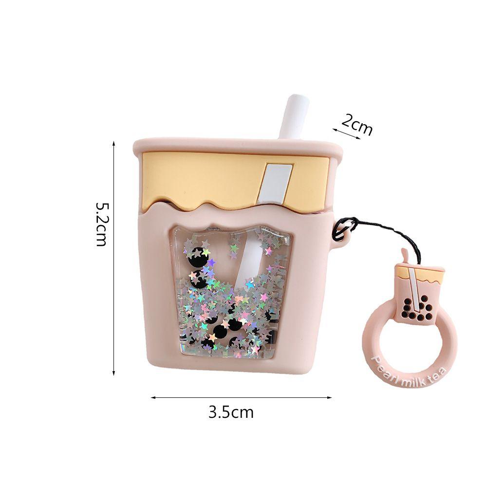 MYRONGVN Vỏ Bảo Vệ Hộp Sạc Tai Nghe Airpods 1 / 2 / Pro3 Chống Bụi Hình Bong Bóng Lấp Lánh Có Nước Kim Tuyến