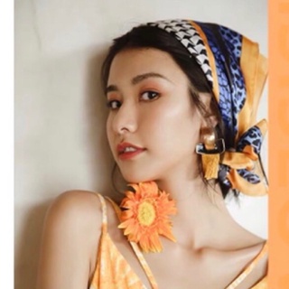 Khăn turban lụa vuông size 70x70cm - Maben