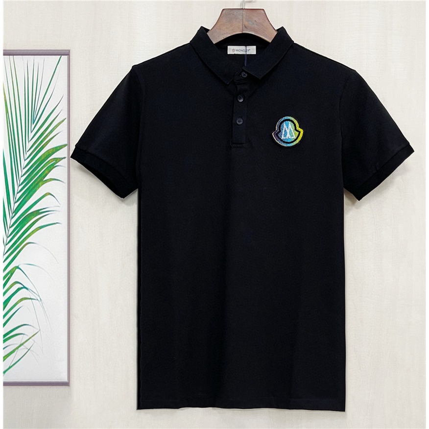 Áo Thun POLO M0ncler Ngắn Tay Thêu Họa Tiết Màu Sắc Thay Đổi Thời Trang Mùa Hè Cho Nam