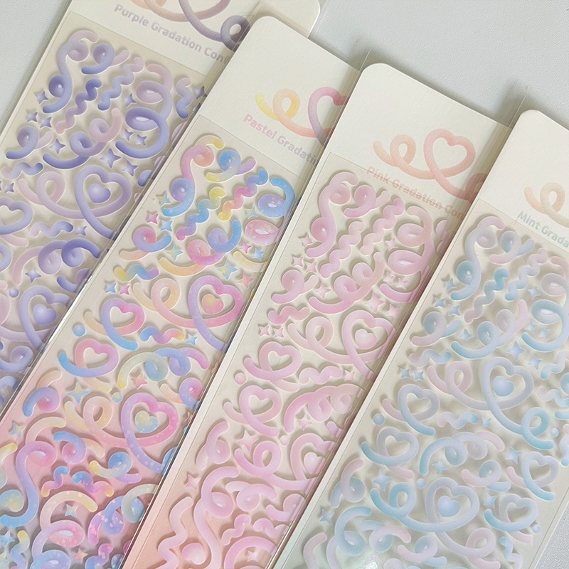 1 Cuộn Dây Ruy Băng Laser Họa Tiết Trái Tim Trang Trí Ảnh Phong Cách Hàn Quốc Ngọt Ngào DIY