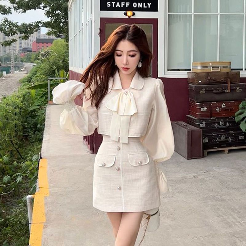 Set chân váy và áo tay dài thời trang 2022 xinh xắn cho nữ (Có bán lẻ)