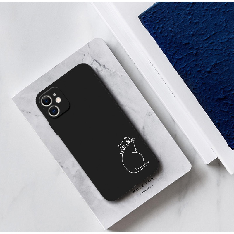 Ốp Điện Thoại Mềm In Hình Mèo Dễ Thương Cho iPhone 14 15 Pro 13 mini 11 Pro Max 6s 7 8 Plus 12 Pro Xs Max XR X SE2
