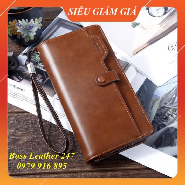 Ví Nam Cầm Tay 💖 FREESHIP 💖 Ví Nam Cầm Tay Cao Cấp, Đựng Điện Thoại, Tiền, Giấy Tờ, Card - Chất Liệu Da PU Cao Cấp