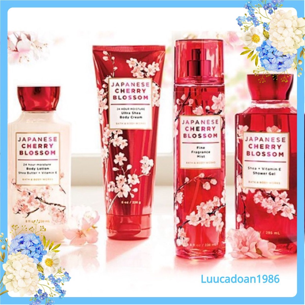 [𝗕𝗜𝗚𝗦𝗔𝗟𝗘] Sữa Dưỡng Thể Bath Body Works Japanese Cherry Blossom Body Lotion 236ml