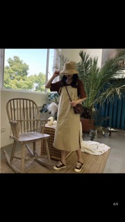 Váy vải chất thô
