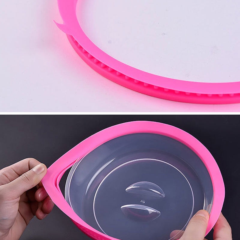 ONLY HOUSE Nắp Đậy Tô / Thức Ăn Bằng Silicone Cấp Thực Phẩm Chống Dầu Cách Nhiệt Dùng Được Trong Tủ Lạnh / Lò Vi Sóng