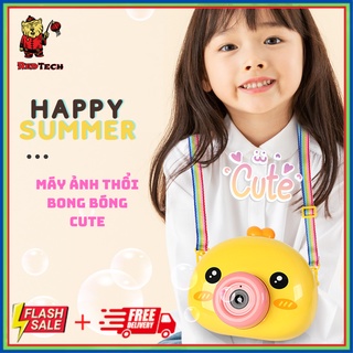 Máy ảnh thổi bong bóng tự động hình chú gà con.