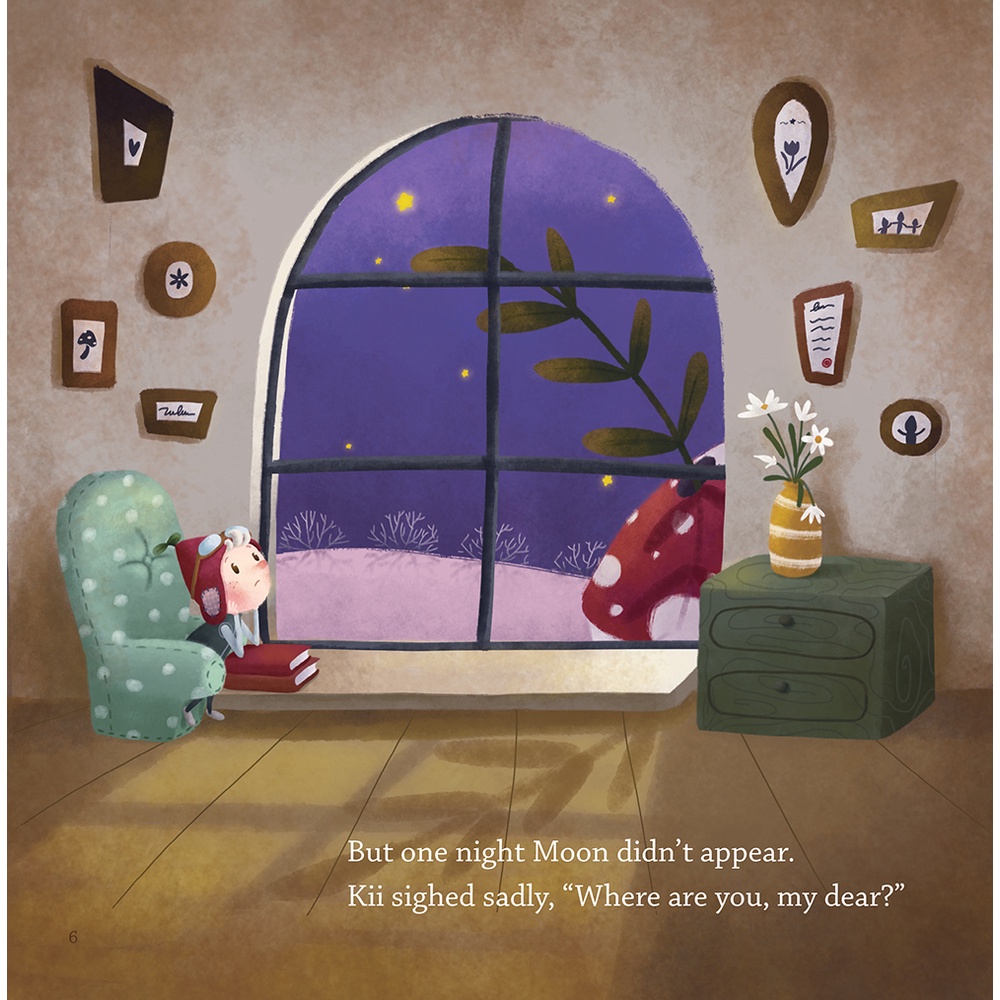 Sách tiếng Anh 3.	KII’S FIRST ADVENTURE: MOON MOON, WHERE ARE YOU - Giải thưởng sách tranh Ehomebooks