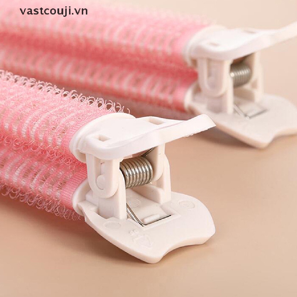 Bộ 2 Kẹp Tóc Mái / Tóc Mái / Rễ Cây Nhân Tạo Có Đệm Cố Định