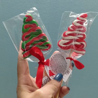 [FREE SHIP] Kẹo cầu vồng - gậy giáng sinh hình cây thông(MẪU MỚI)