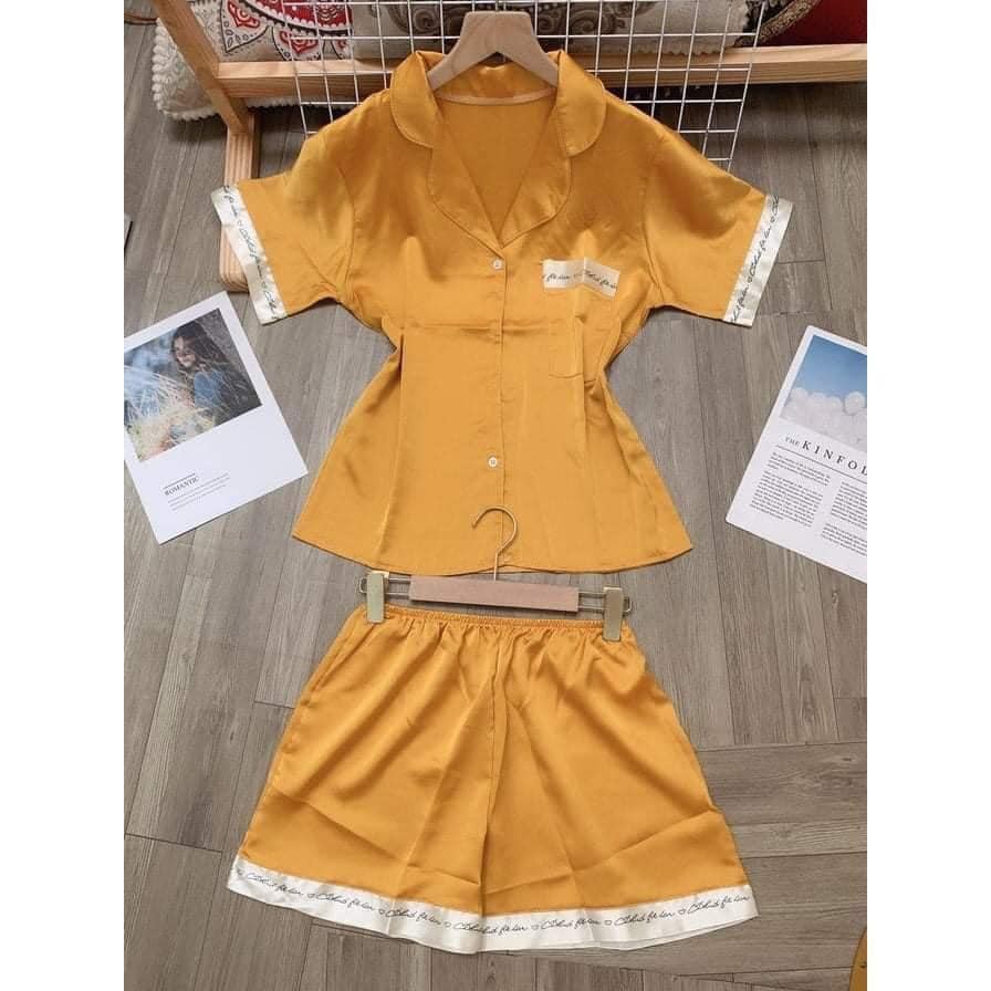 Bộ Đồ Ngủ Pijama Lụa Tay Cộc Quần Đùi Siêu Xinh, Mềm Mịn, Chất Đẹp Độc Lạ Khó Tìm | BigBuy360 - bigbuy360.vn