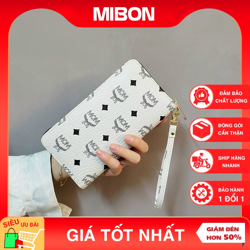 Ví nữ cầm tay cao cấp bỏ túi nhỏ gọn nhiều ngăn thời trang giá rẻ MCM