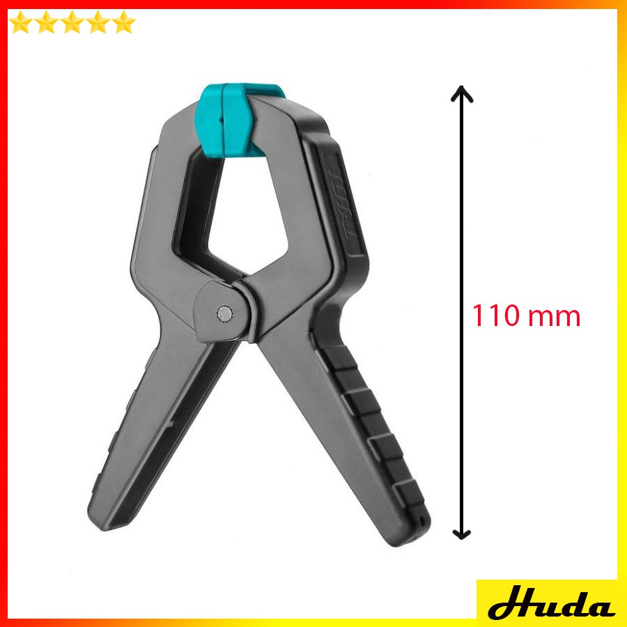 4 Kẹp gỗ nhanh Total - Cảo kẹp gỗ nhanh chữ A- Kẹp Lò Xo Nhựa 4inch 110mm Lực Kẹp 12kg TOTAL THT13342 POI