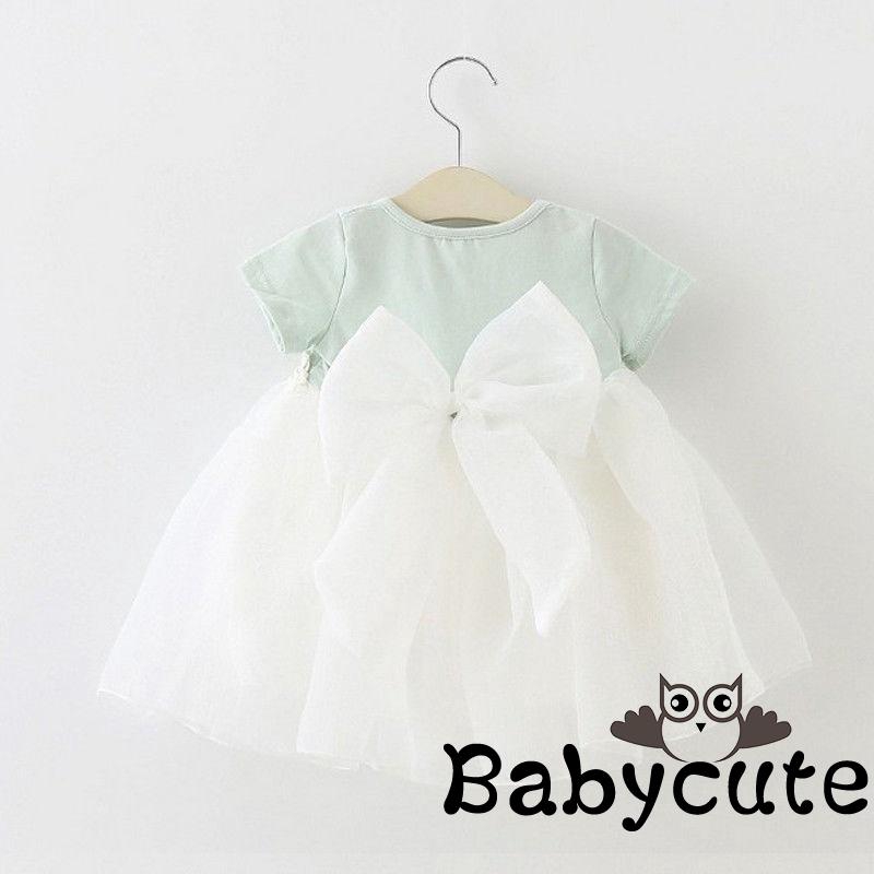 Đầm Xòe Công Chúa Phối Ren Xinh Xắn Cho Bé Gái